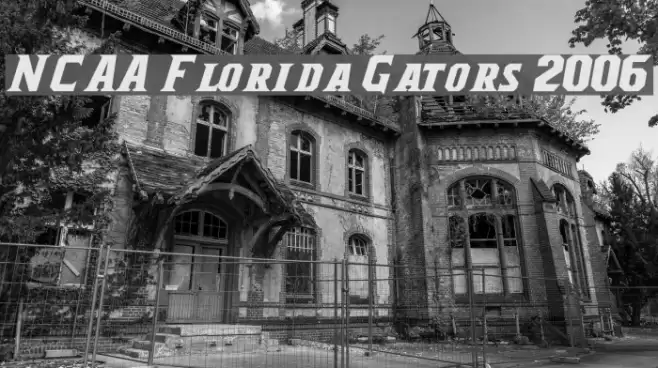 NCAA Florida Gators 2006 Font examples