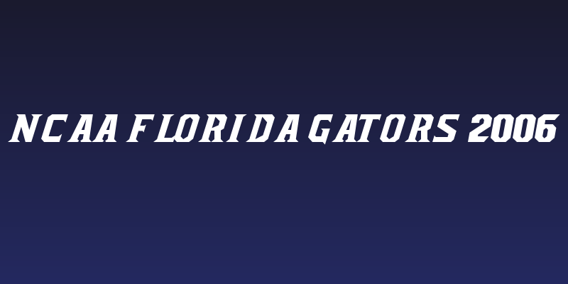 NCAA Florida Gators 2006 Social Header