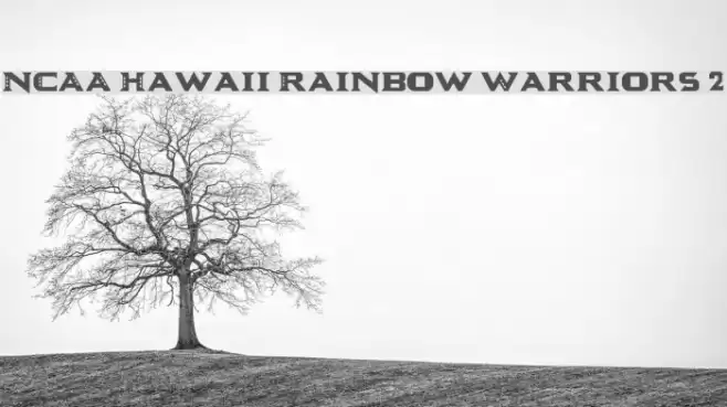 NCAA Hawaii Rainbow Warriors 2 Font examples