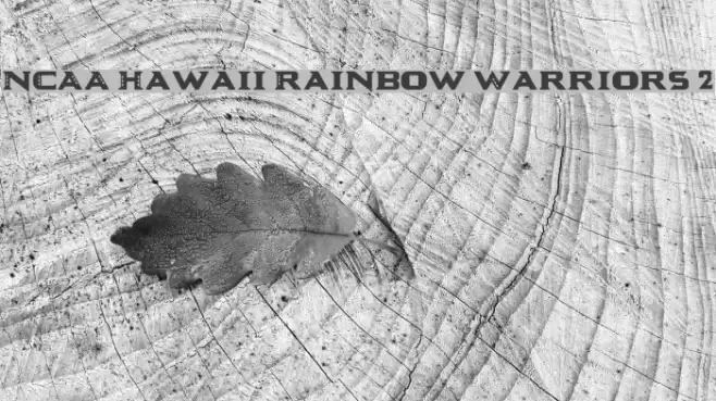 NCAA Hawaii Rainbow Warriors 2 Font examples