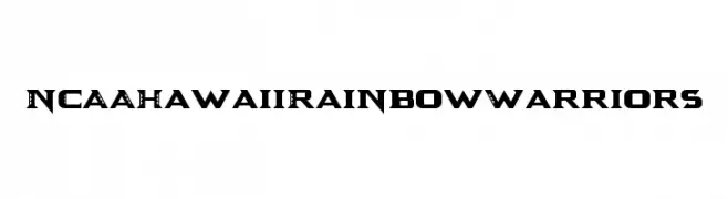 NCAA Hawaii Rainbow Warriors  नि: शुल्क फ़ॉन्ट्स डाउनलोड