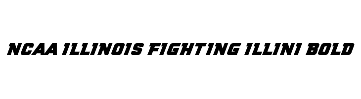 NCAA Illinois Fighting Illini Bold  font caratteri gratis