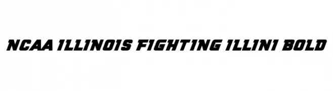 NCAA Illinois Fighting Illini Bold  免费字体下载