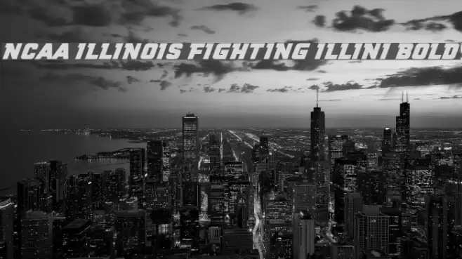 NCAA Illinois Fighting Illini Bold Font examples