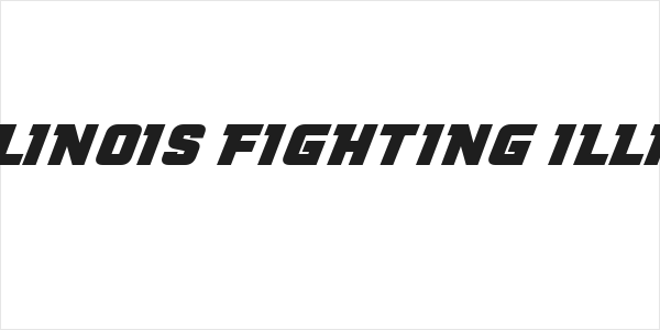 NCAA Illinois Fighting Illini Bold Logo