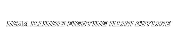NCAA Illinois Fighting Illini Outline  नि: शुल्क फ़ॉन्ट्स डाउनलोड