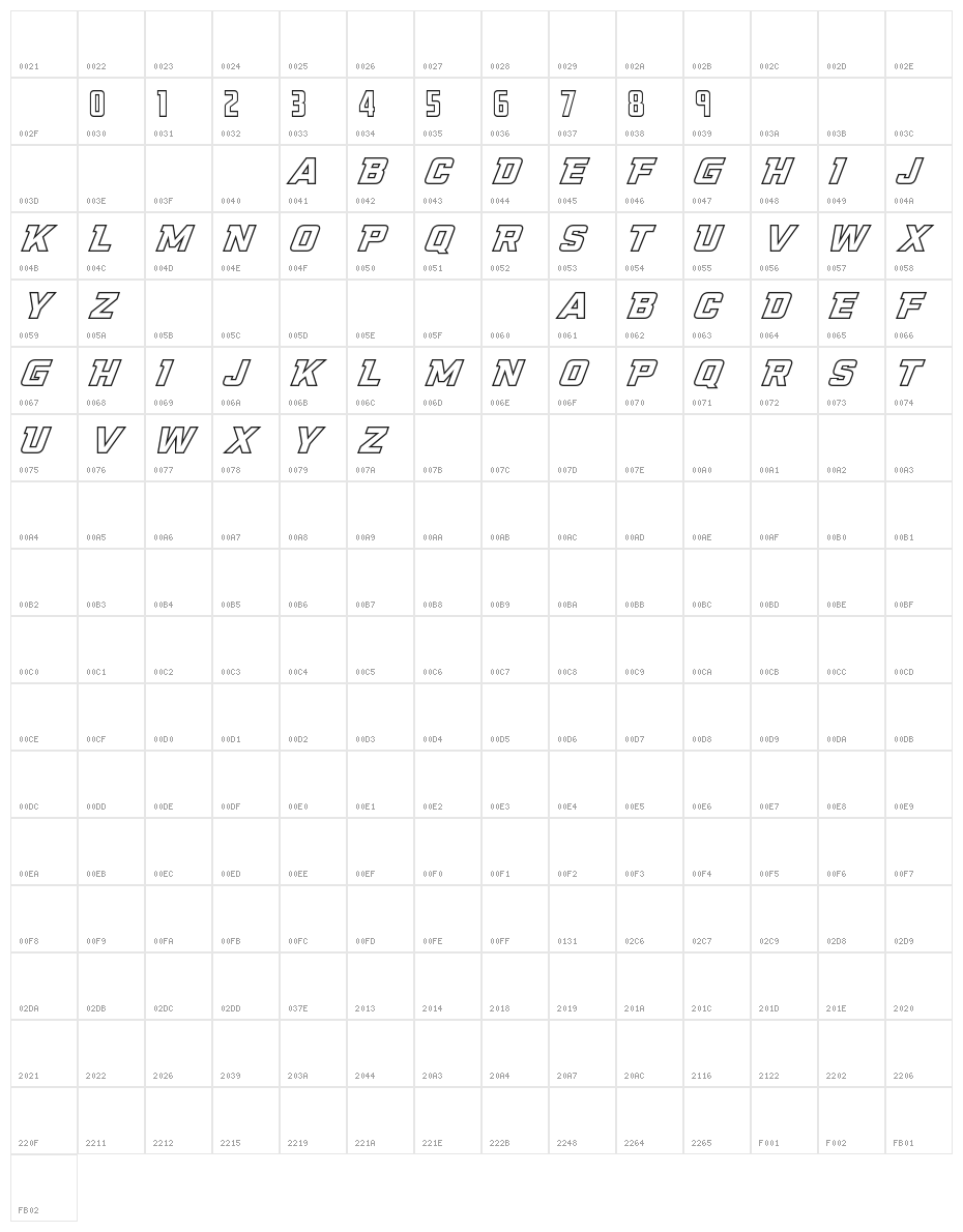NCAA Illinois Fighting Illini Outline Character Map