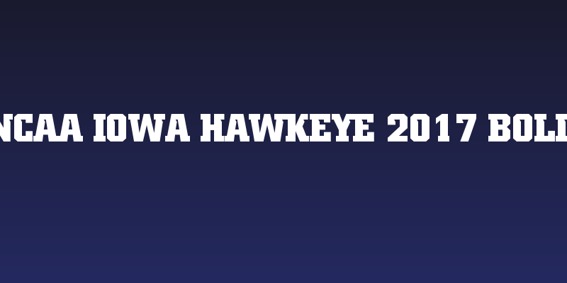 NCAA Iowa Hawkeye 2017 Bold Social Header
