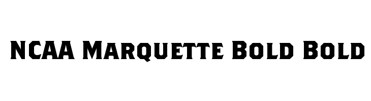 NCAA Marquette Bold Bold Font