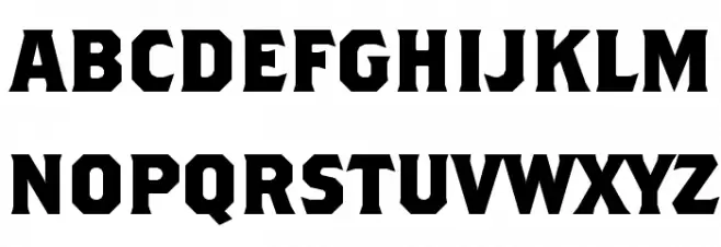 NCAA Marquette Bold Bold Schriftart Groß