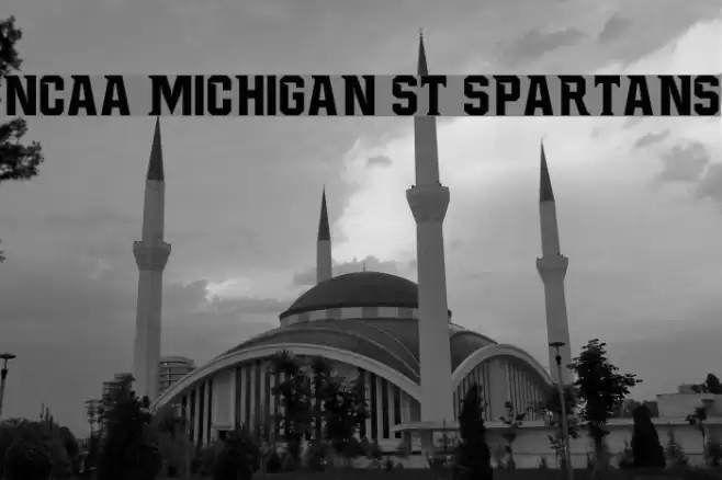 NCAA Michigan St Spartans Font examples