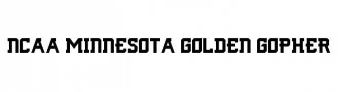 NCAA Minnesota Golden Gopher  font caratteri gratis