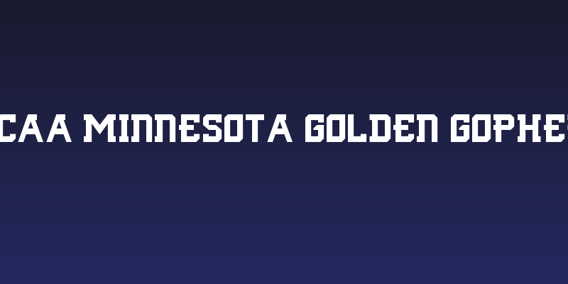 NCAA Minnesota Golden Gopher Social Header