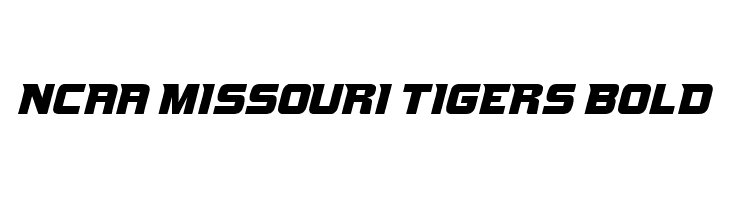 NCAA Missouri Tigers Bold Font