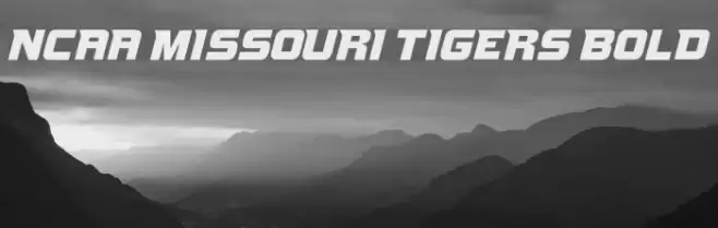 NCAA Missouri Tigers Bold Font examples