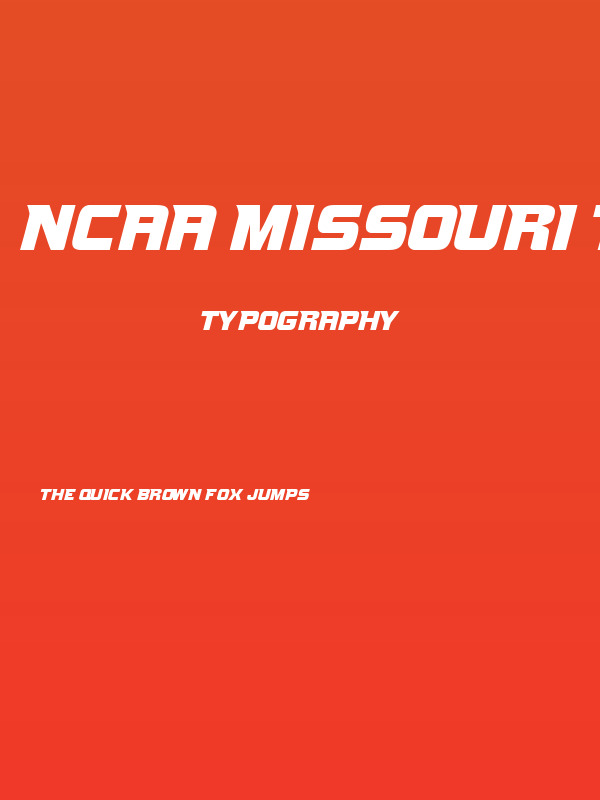 NCAA Missouri Tigers Bold Poster