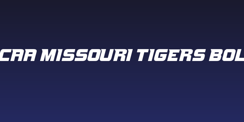 NCAA Missouri Tigers Bold Social Header