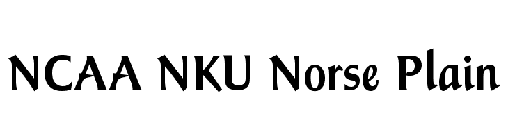 NCAA NKU Norse Plain  नि: शुल्क फ़ॉन्ट्स डाउनलोड