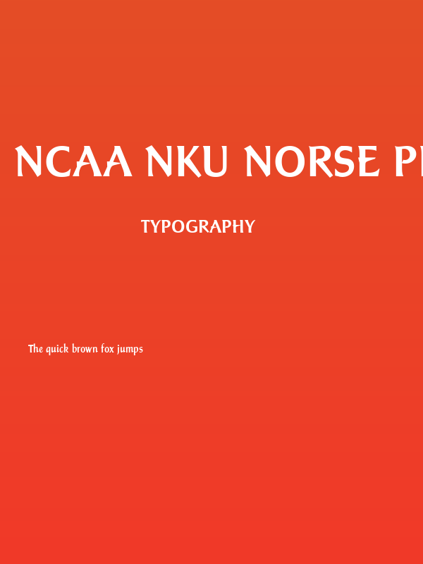 NCAA NKU Norse Plain Poster