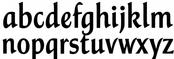 NCAA NKU Norse Plain Schriftart Kleinbuchstaben