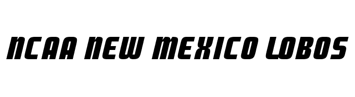 NCAA New Mexico Lobos Font