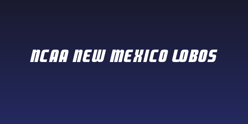 NCAA New Mexico Lobos Social Header