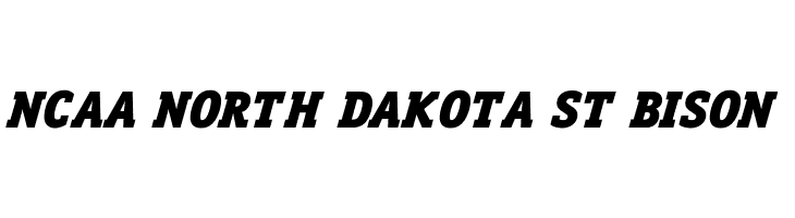 NCAA North Dakota St Bison Font