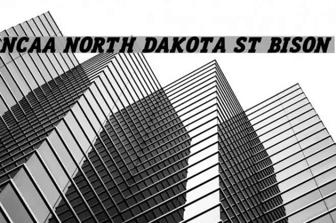 NCAA North Dakota St Bison Font examples