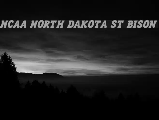 NCAA North Dakota St Bison Font examples