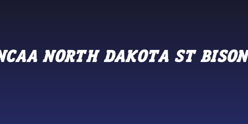 NCAA North Dakota St Bison Social Header