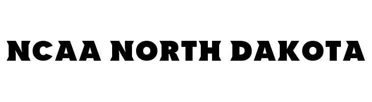 NCAA North Dakota Font