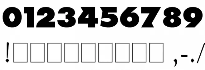 NCAA North Dakota Font OTHER CHARS