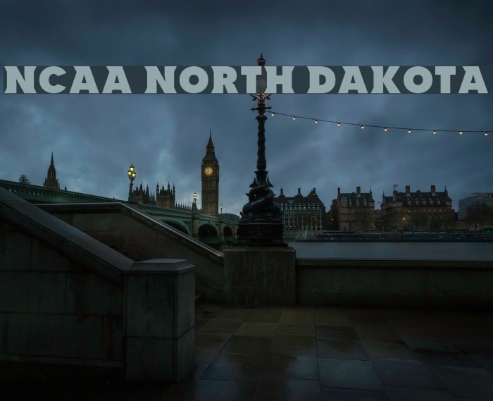 NCAA North Dakota Font examples