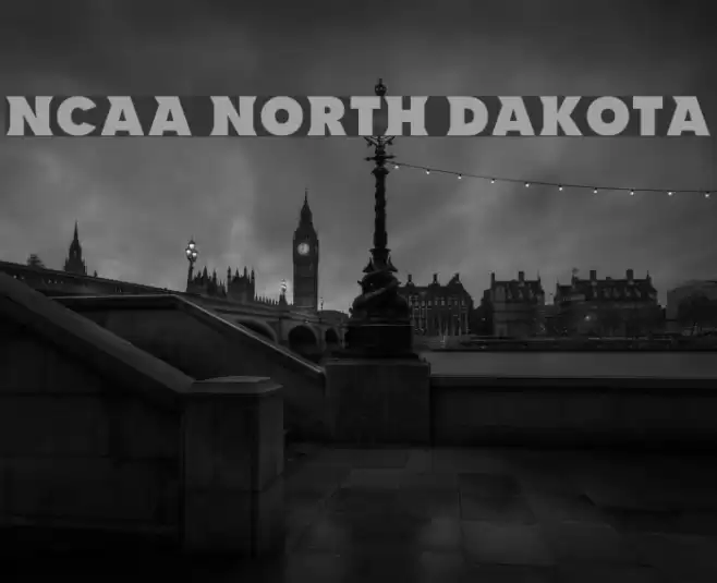 NCAA North Dakota Font examples