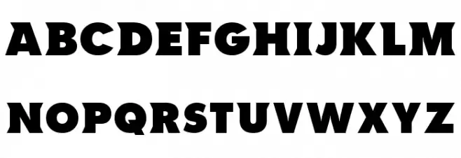NCAA North Dakota フォント 小文字