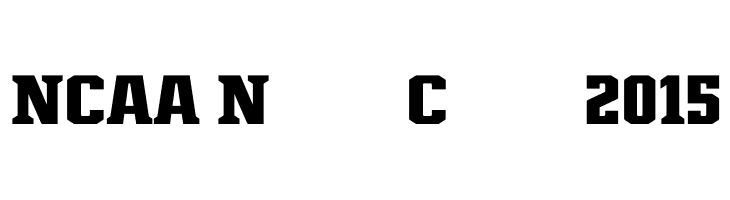 NCAA Northern Colorado 2015 Font