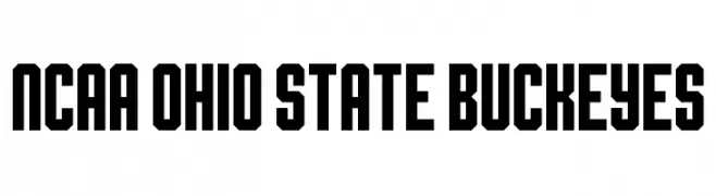 NCAA Ohio State Buckeyes  フリーフォントのダウンロード