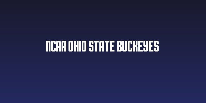 NCAA Ohio State Buckeyes Social Header