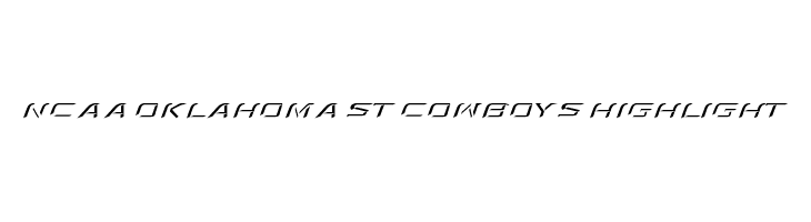 NCAA Oklahoma St Cowboys Highlight  Descarca Fonturi Gratis