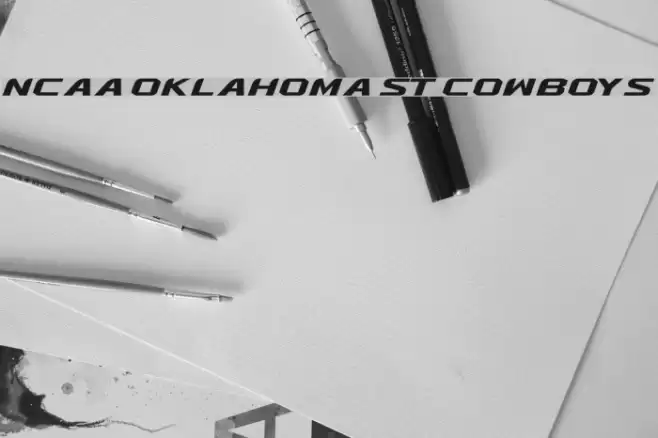 NCAA Oklahoma St Cowboys Font examples
