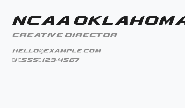 NCAA Oklahoma St Cowboys Business Card