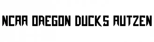 NCAA Oregon Ducks Autzen  Frei Schriftart Herunterladen