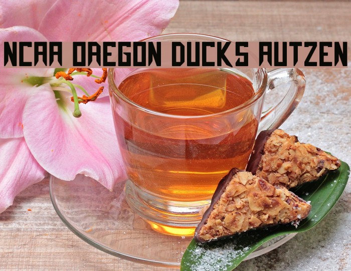 NCAA Oregon Ducks Autzen Font examples