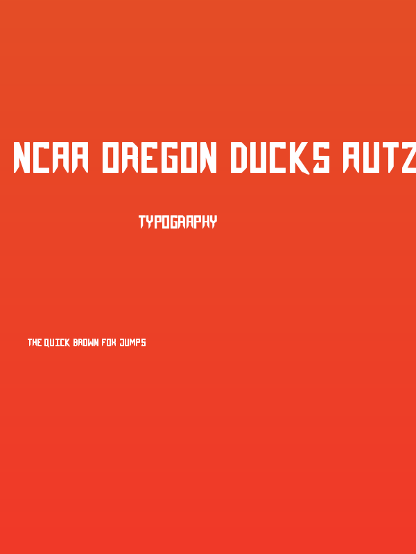 NCAA Oregon Ducks Autzen Poster