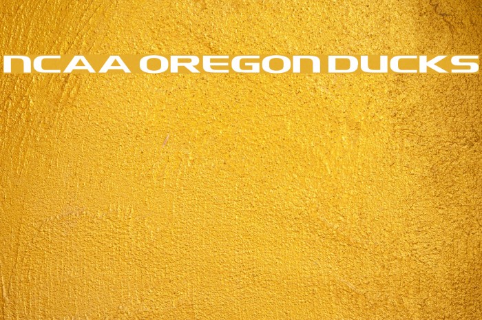 NCAA Oregon Ducks Font examples