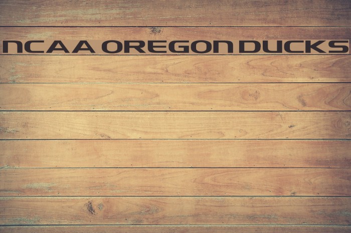 NCAA Oregon Ducks Font examples