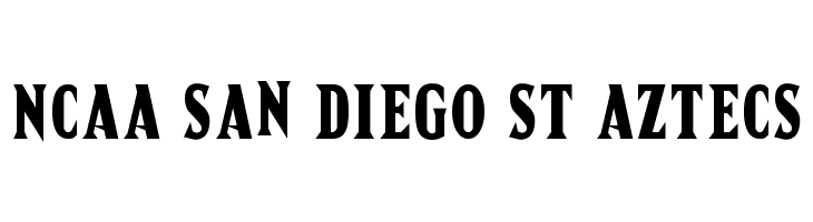 NCAA San Diego St Aztecs Font