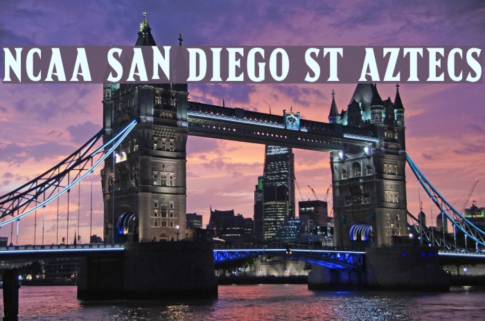 NCAA San Diego St Aztecs Font examples