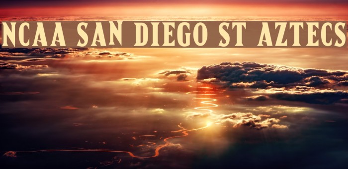 NCAA San Diego St Aztecs Font examples