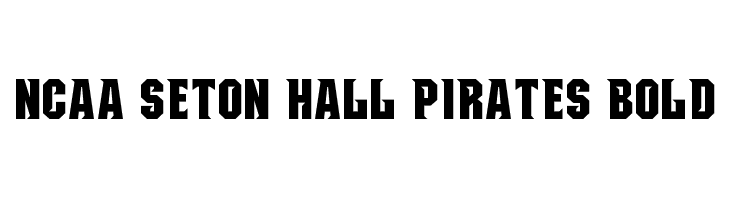 NCAA Seton Hall Pirates Bold  Скачать бесплатные шрифты